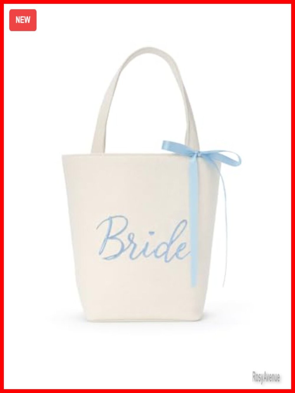 Bride Tote Bag Canvas Embroidered Bridal Shower Bachelorette